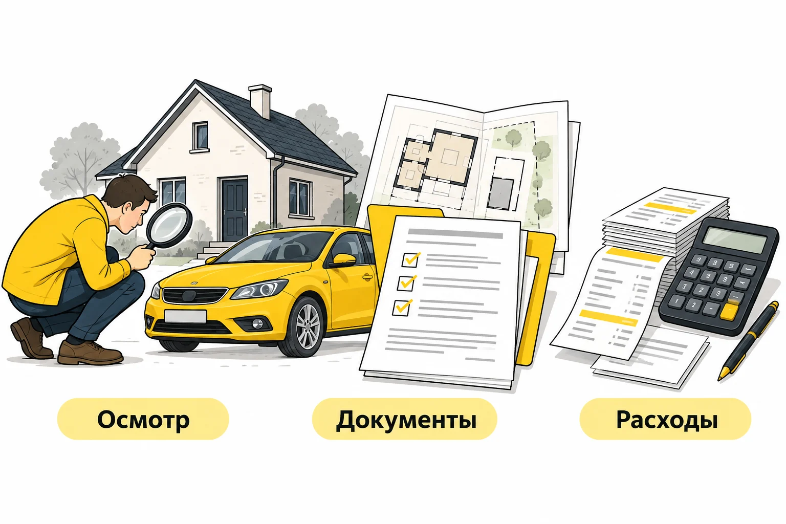 Проверка имущества перед покупкой: осмотр, документы и расчёт расходов